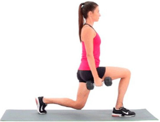 Dumbbell lunge and squats