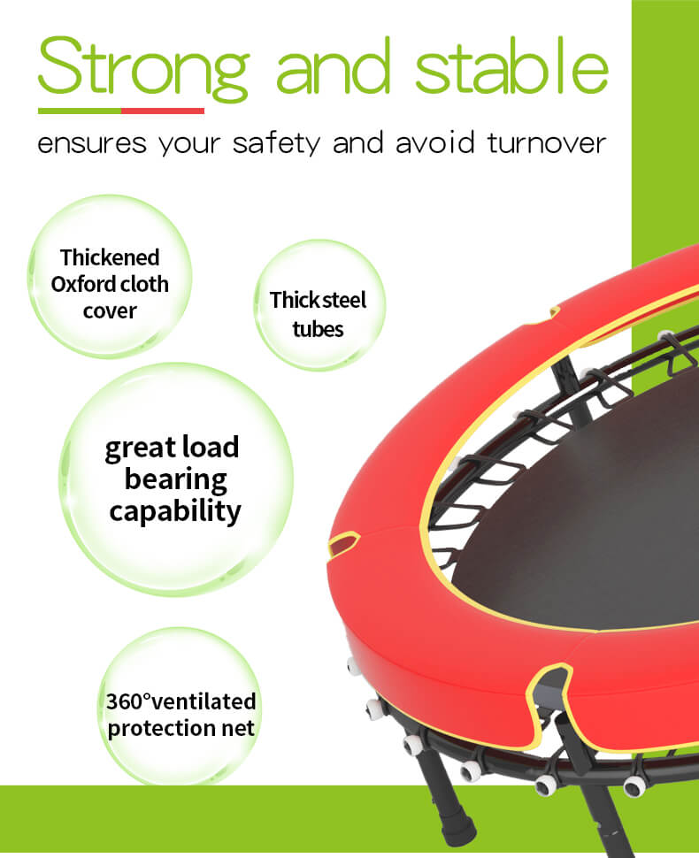 55 بوصة جولة الترامبولين مع الضميمة صافي 55 بوصة جولة الترامبولين مع الضميمة صافي