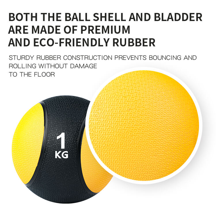 Solid Rubber Medicine Ball Core Exercise