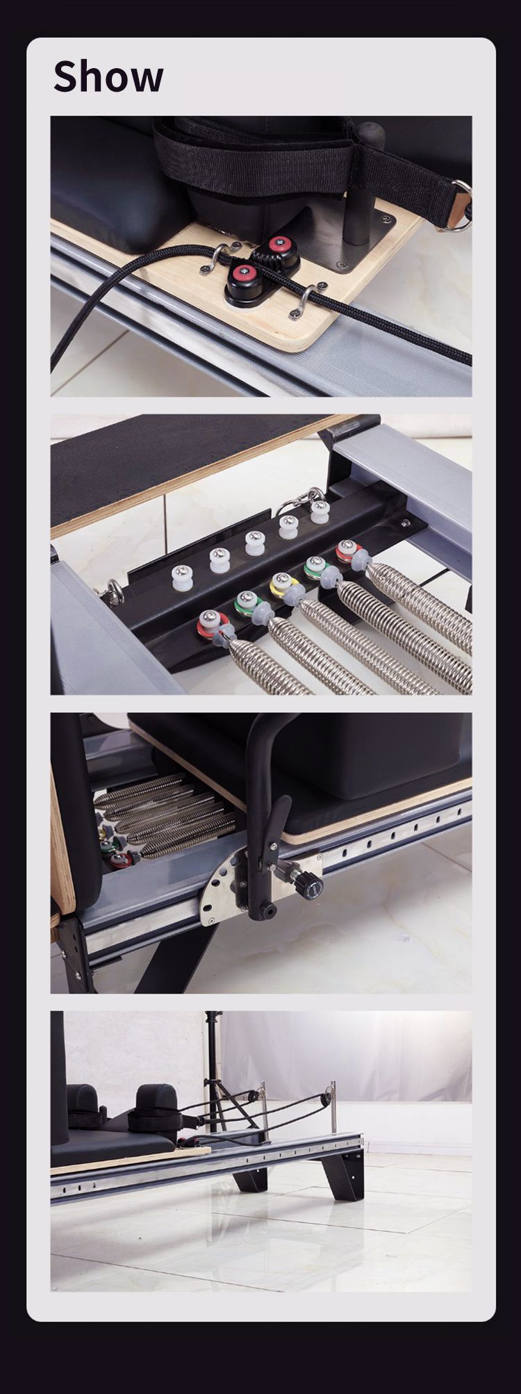 Aluminum alloy Pilates core bed