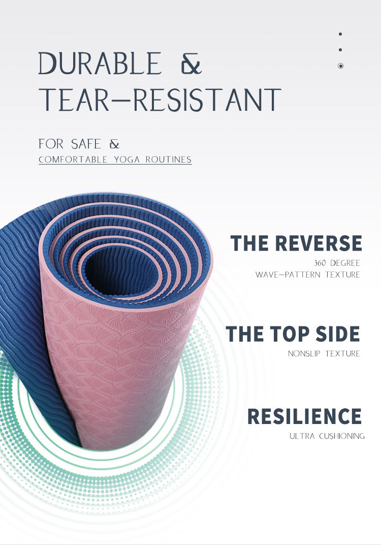 طبقة مزدوجة تب اليوغا حصيرة طبقة مزدوجة تب اليوغا حصيرة