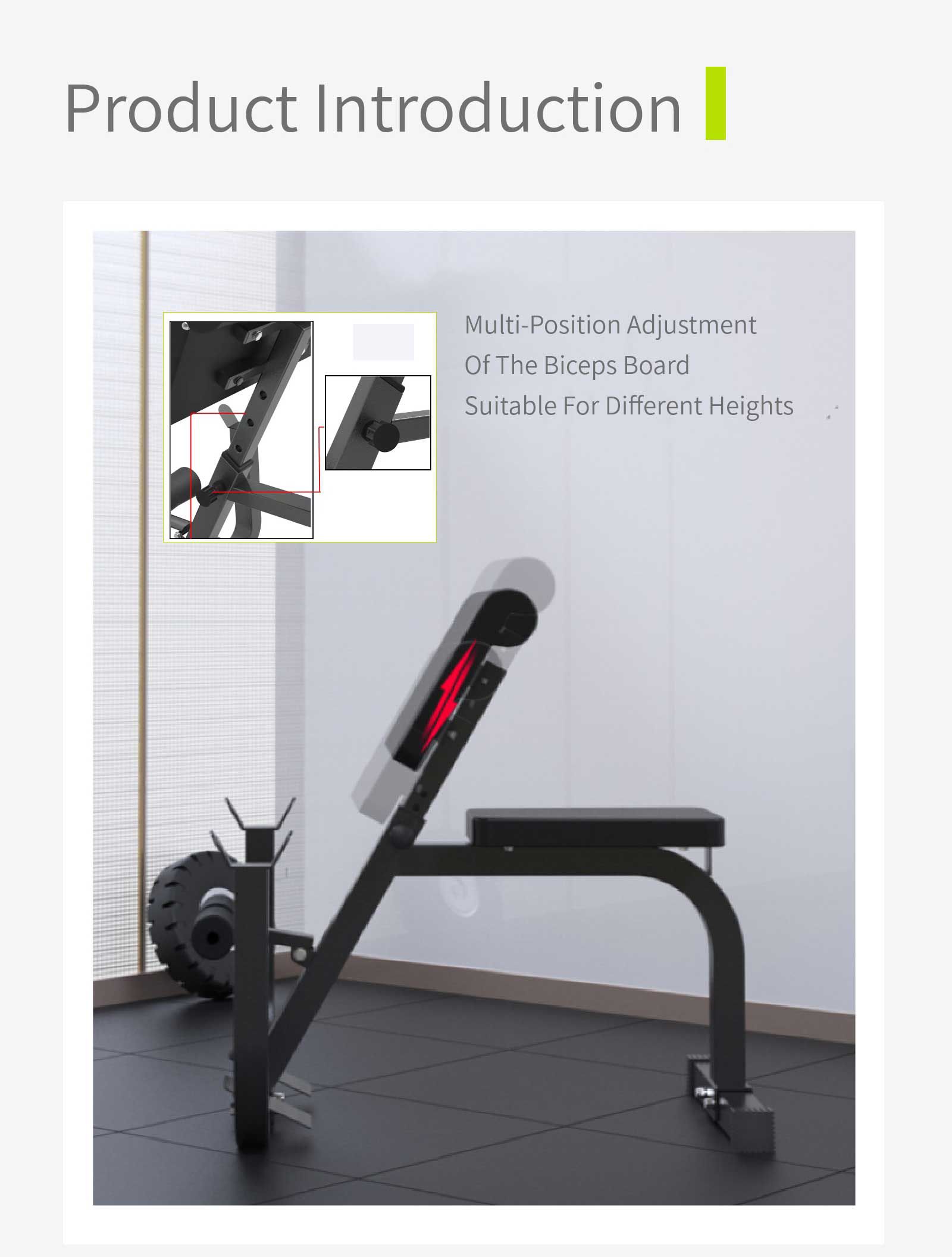 Multifunctional Biceps Training Rack
