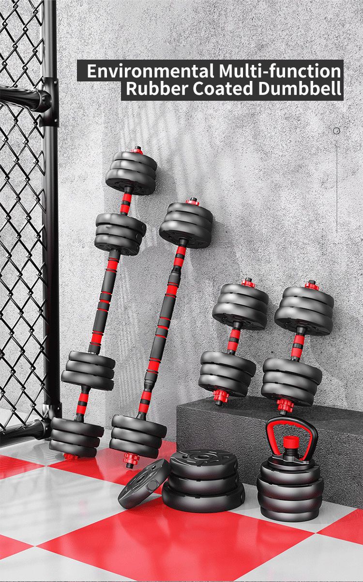 Wholesale Environmental Adjustable Dumbbell Set, barbell, kettlebell, 3 in 1
