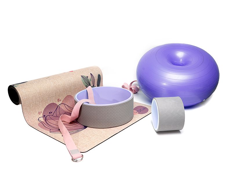 الكتان اليوغا حصيرة تمتد مجموعة