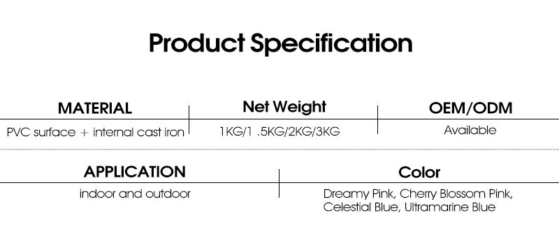 بك المغلفة اللون الحديد الزهر العظام شكل الدمبل للسيدات