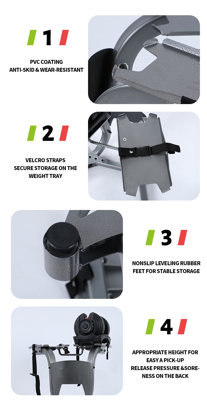 حامل دمبل قابل للتعديل 24 كجم حامل دمبل قابل للتعديل 24 كجم
