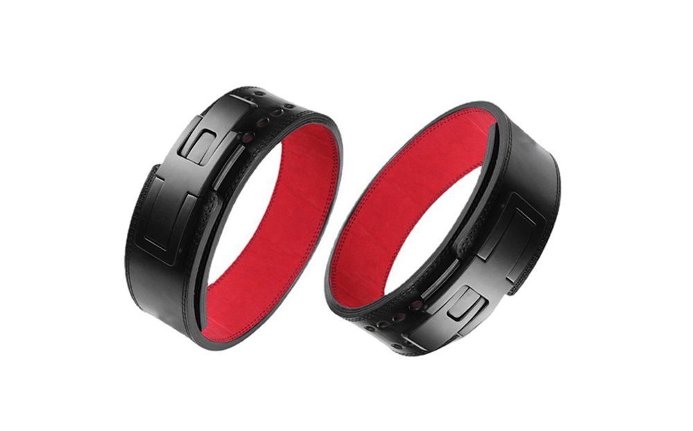 حزام رفع الأثقال بإبزيم معدني من الجلد حزام رفع الأثقال بإبزيم معدني من الجلد