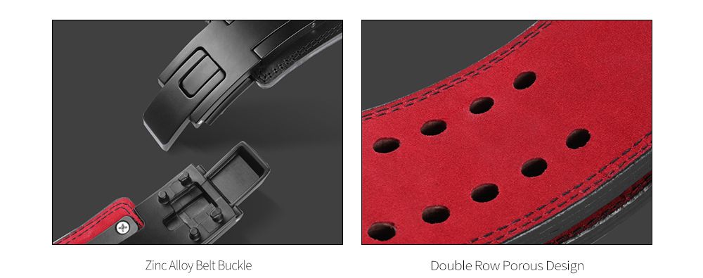 حزام رفع الأثقال بإبزيم معدني من الجلد حزام رفع الأثقال بإبزيم معدني من الجلد