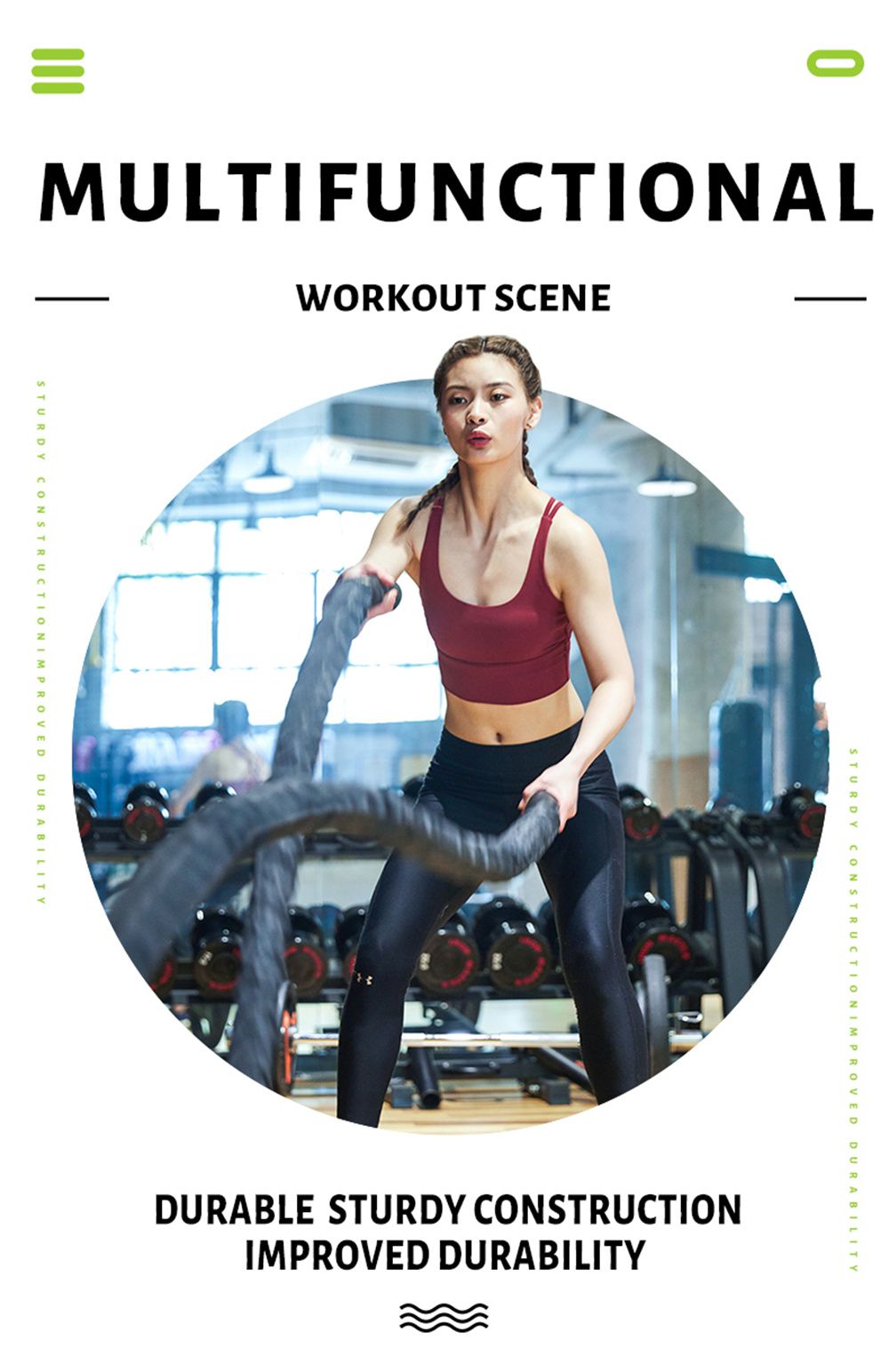 تدريب حبال المعركة مع الأكمام الواقية تدريب حبال المعركة مع الأكمام الواقية