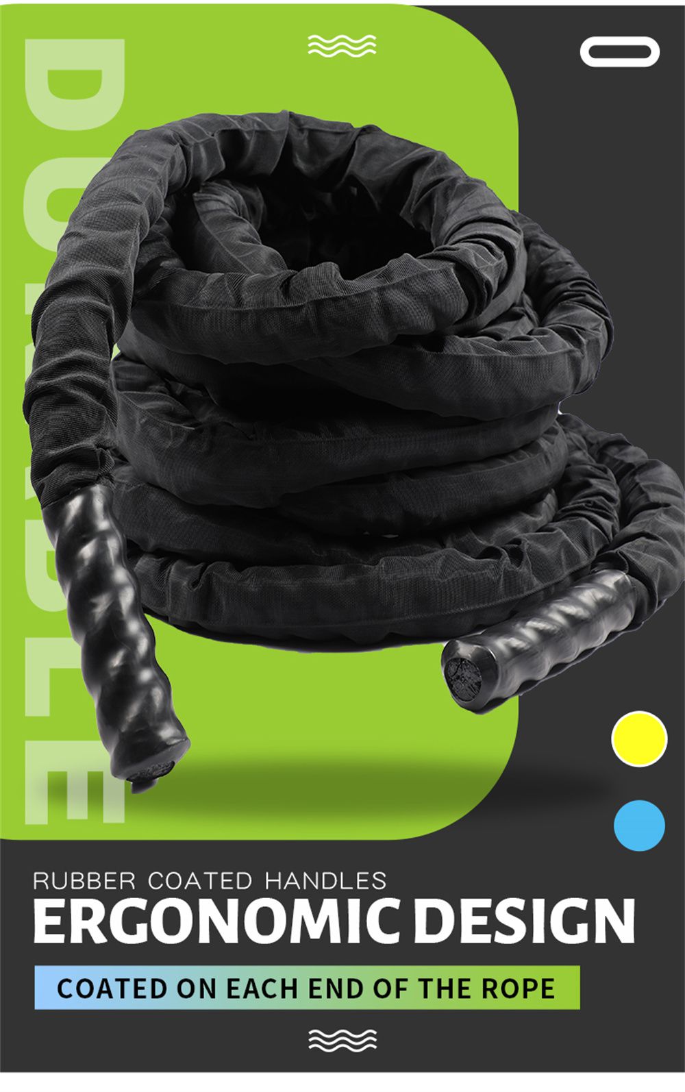 تدريب حبال المعركة مع الأكمام الواقية تدريب حبال المعركة مع الأكمام الواقية