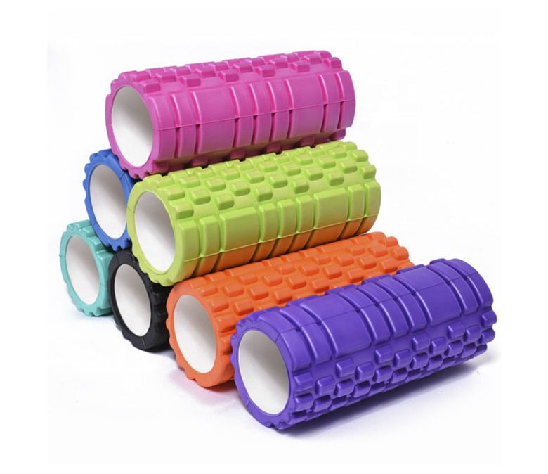 Round EVA Yoga Foam Roller Set with Spinal