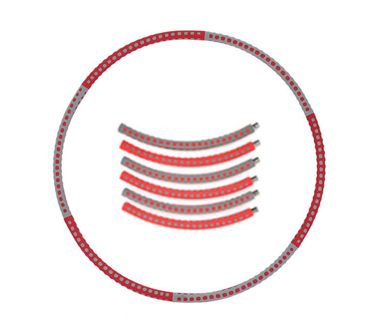 طوق حولا مرجح مع تدليك نتوء