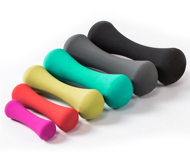 بك المغلفة اللون الحديد الزهر العظام شكل الدمبل للسيدات